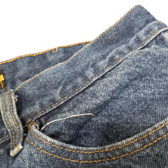 Mens Lee Blue Cotton Denim Boot Cut Regular Fit Work Utility Jeans Size 38x30 - Picture 11 of 16